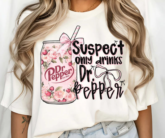Suspect only drinks Dr. pepper