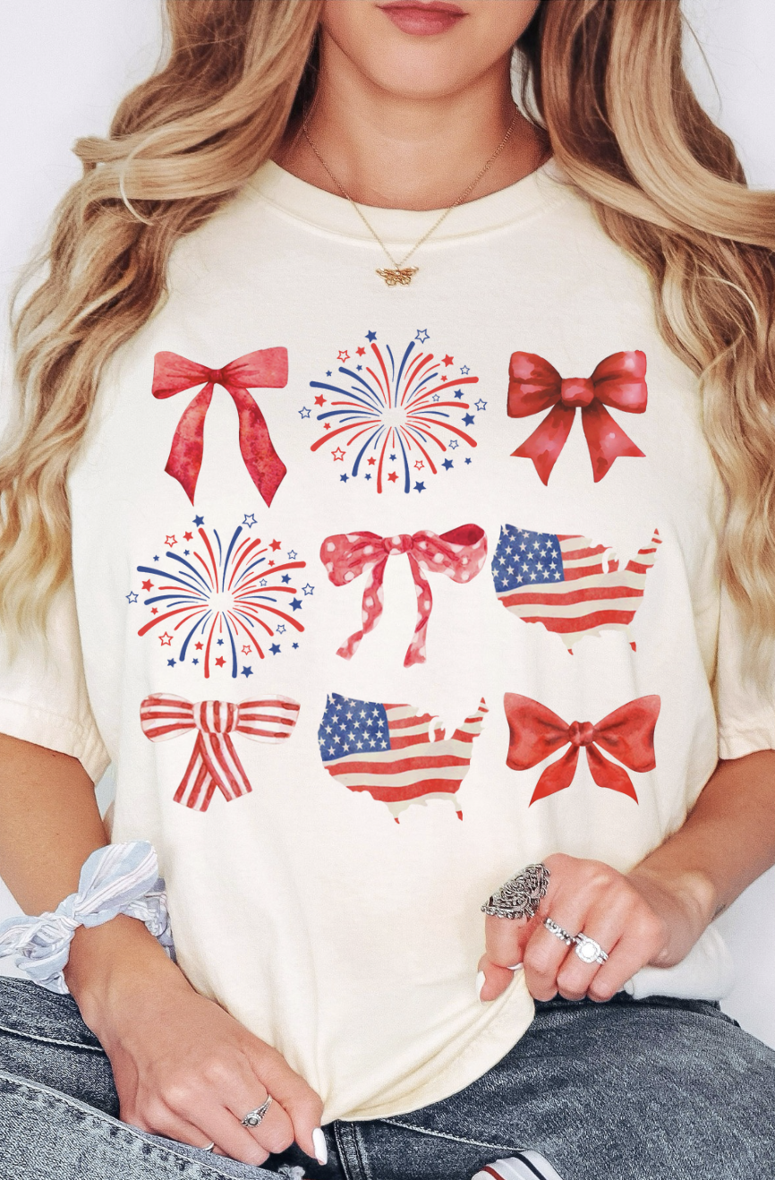 Coquette American Flag Tee