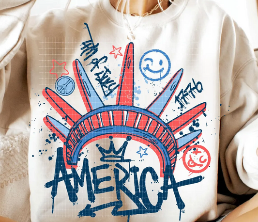 America Graffiti Tee