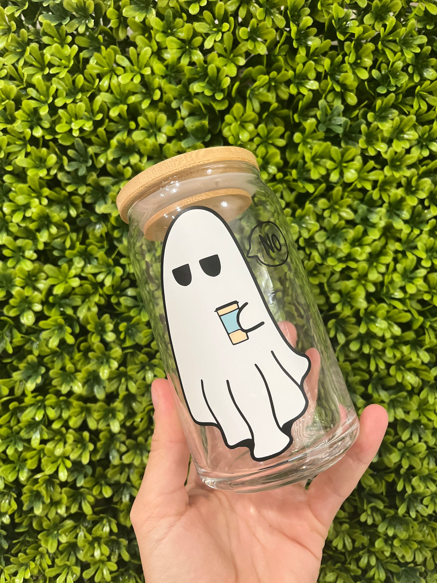 No Ghost Glass Cup