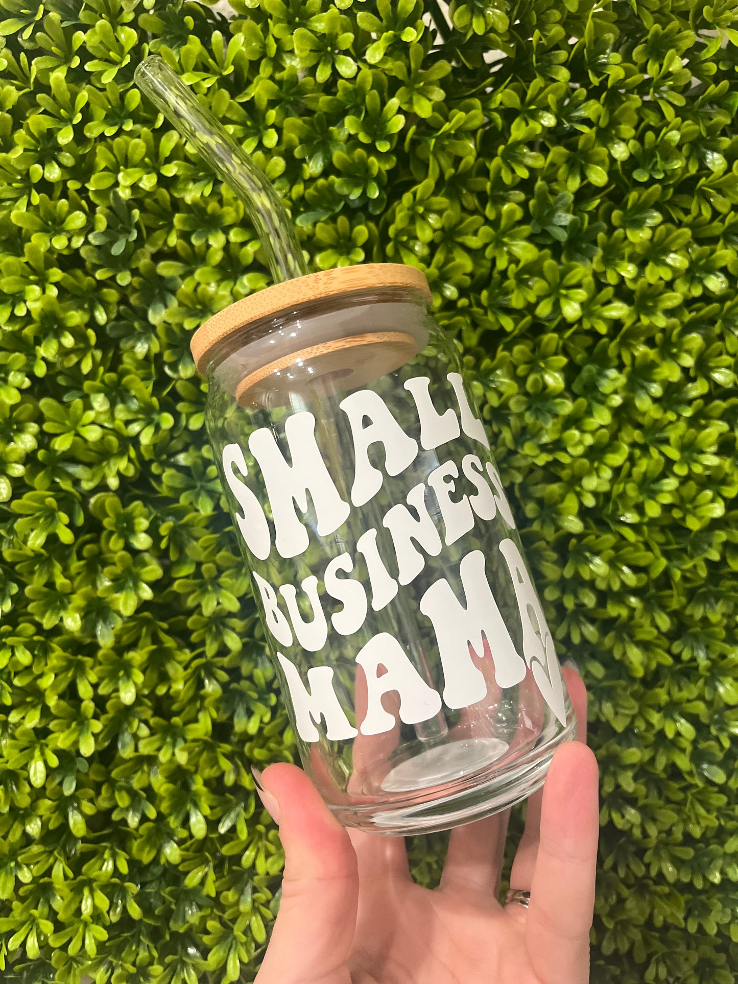 Small Business Mama Glass Cup