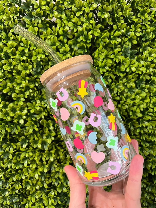 Lucky Charms Glass Cup