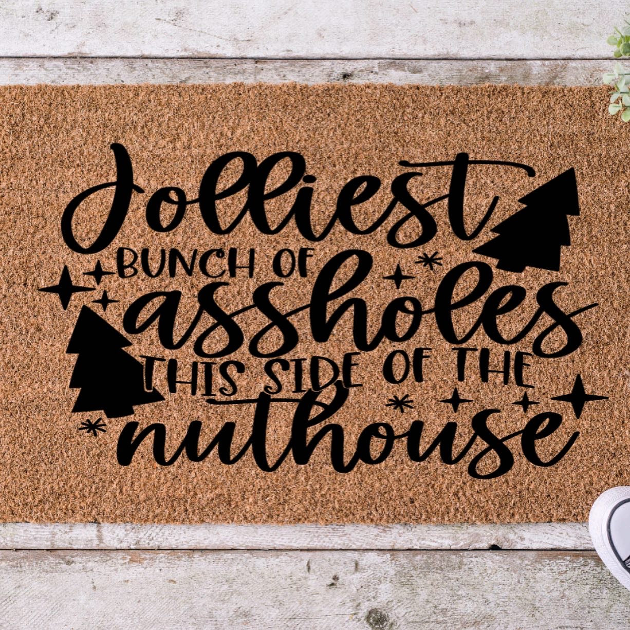 Jolliest Bunch of Assholes Doormat