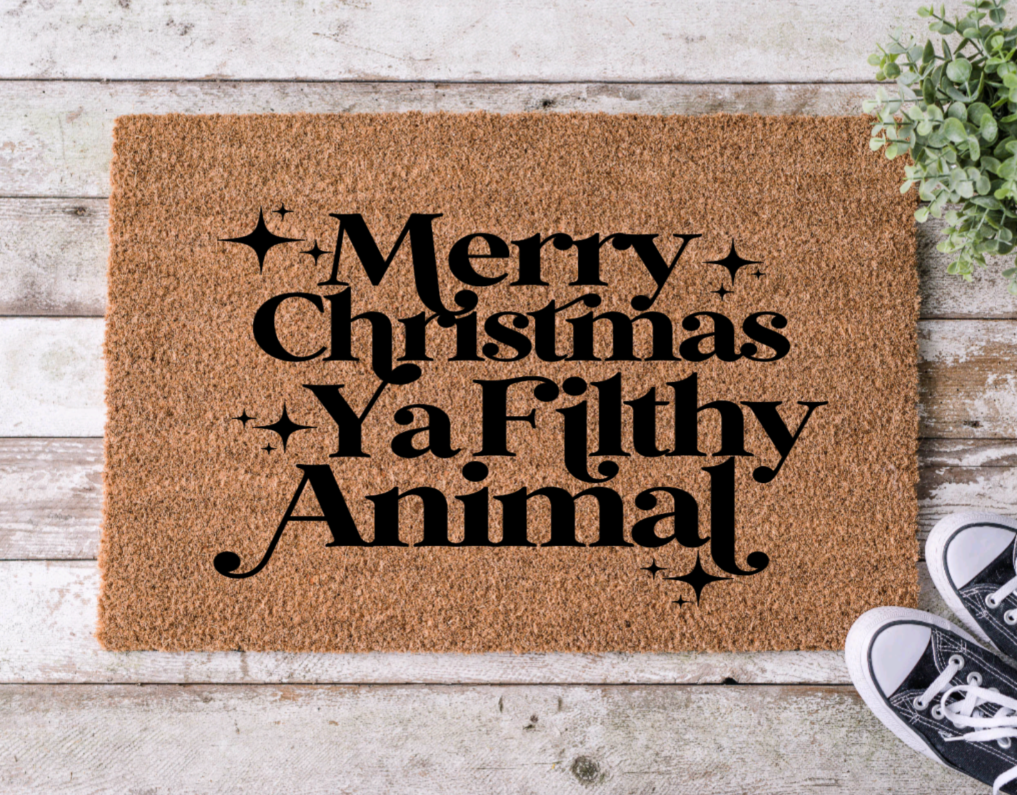 Merry Christmas Ya Filthy Animal Doormat